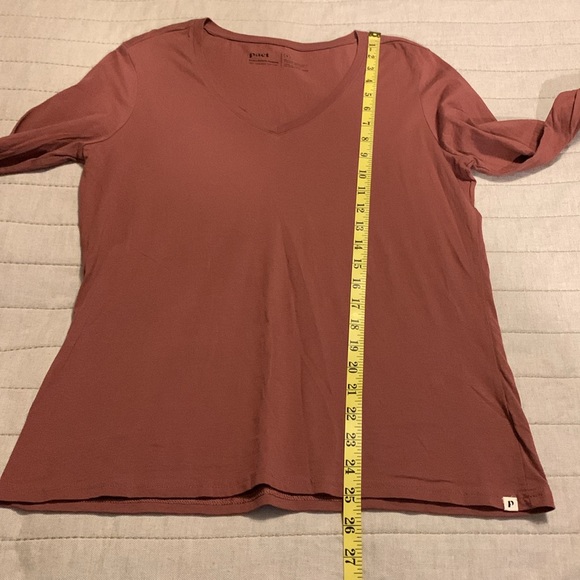 Pact V-Neck Women’s Long Sleeve Organic Cotton Top Size Medium - Picture 6 of 8